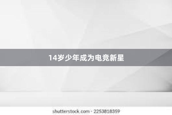 14岁少年成为电竞新星